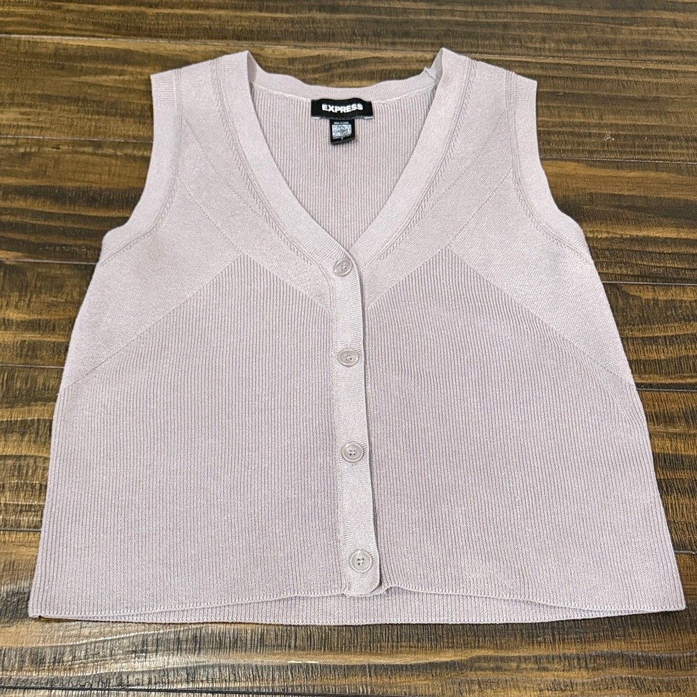 Express Soft Purple Sleeveless Vest